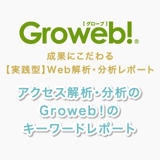 アクセス解析・分析のGroweb！のキーワードレポート