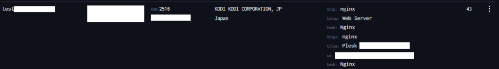 DNSDumpsterの結果その1